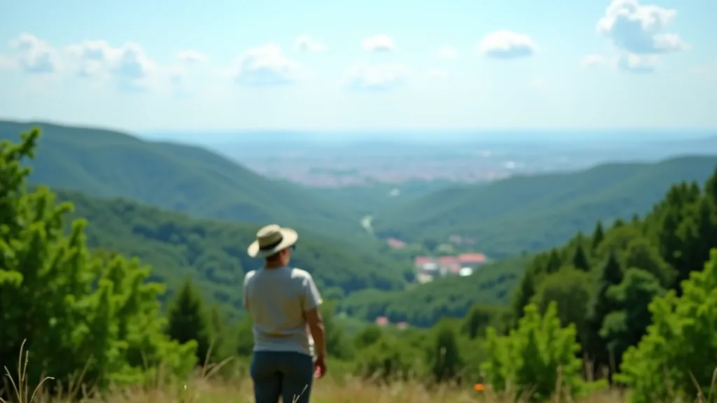 Rēzeknes pilskalna skats uz tālumiem